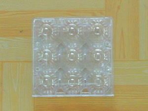 pvc plastic egg tray