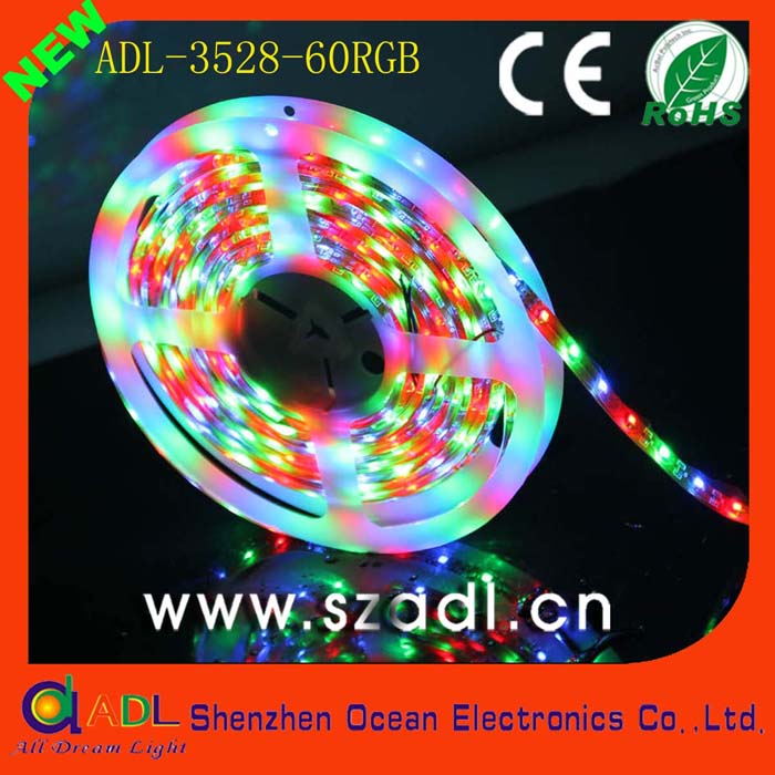 3528 waterproof full color led flexible strip 12v