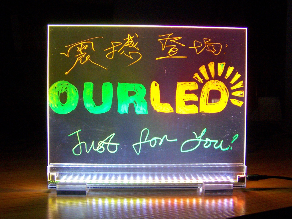 electronic flash neon led writing board