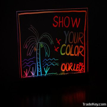 electronic flash neon led writing board