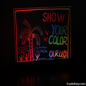 electronic flash neon led writing board