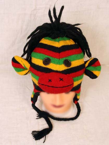 Rasta monkey hat