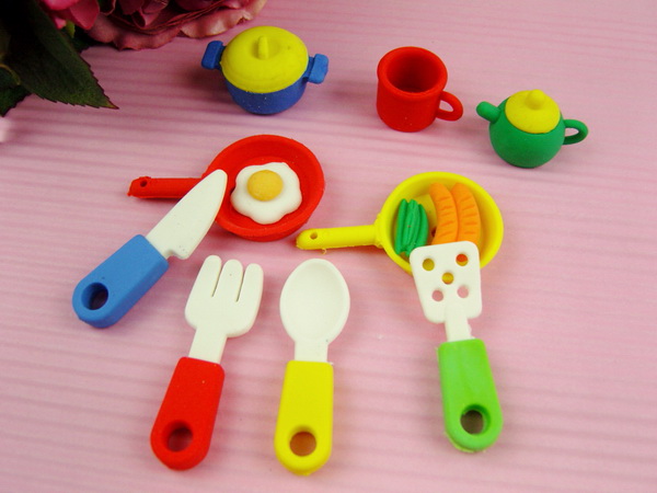 3d shaped erasers