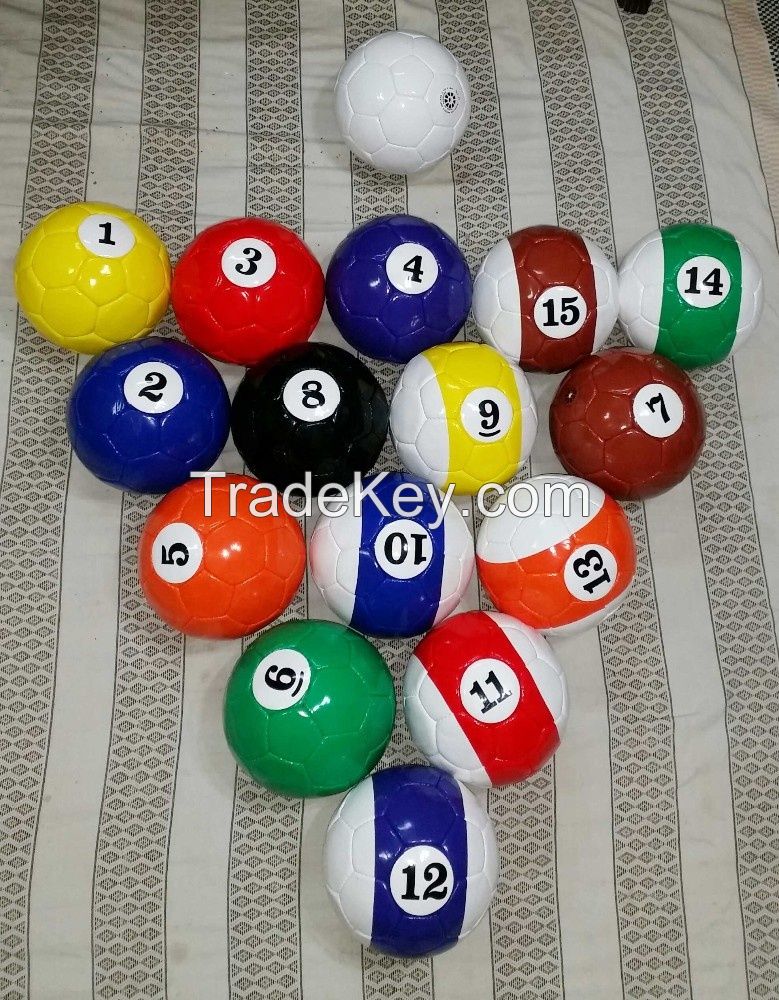 16 Soccer balls Set Huge Billiards Pool Football Sport Poolballl 