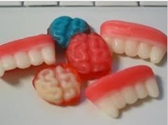 Teeth gummy candy