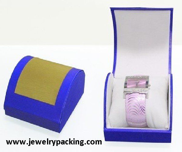 lady plastic watch box jewelry leather gift box