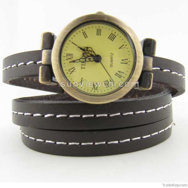 leather bracelet watch