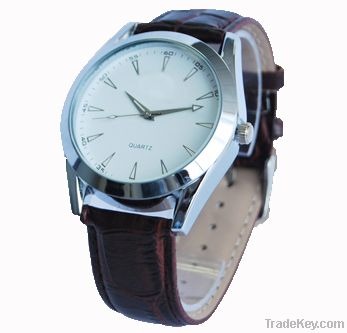 leather band watch