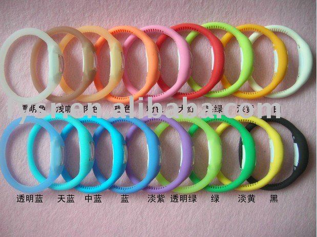 promotional silicone minus ion sport watch