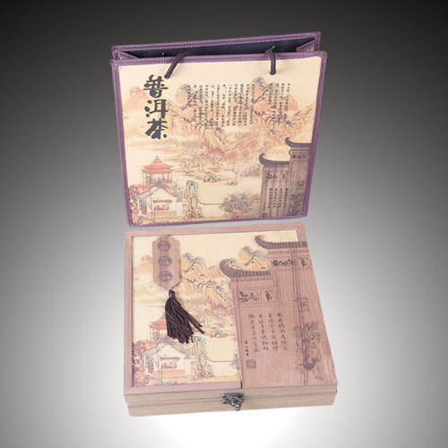 tea packaging ting tai lou ge wooden box