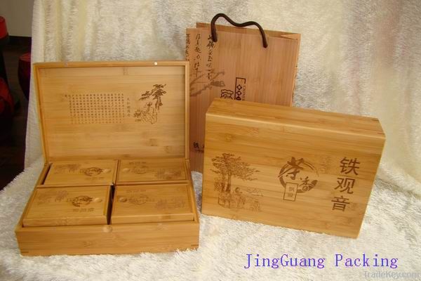 bamboo box gift box tea packaging