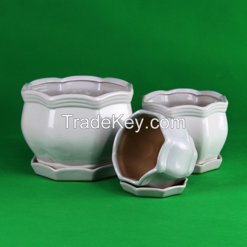 small ceramic flower pot pattern series