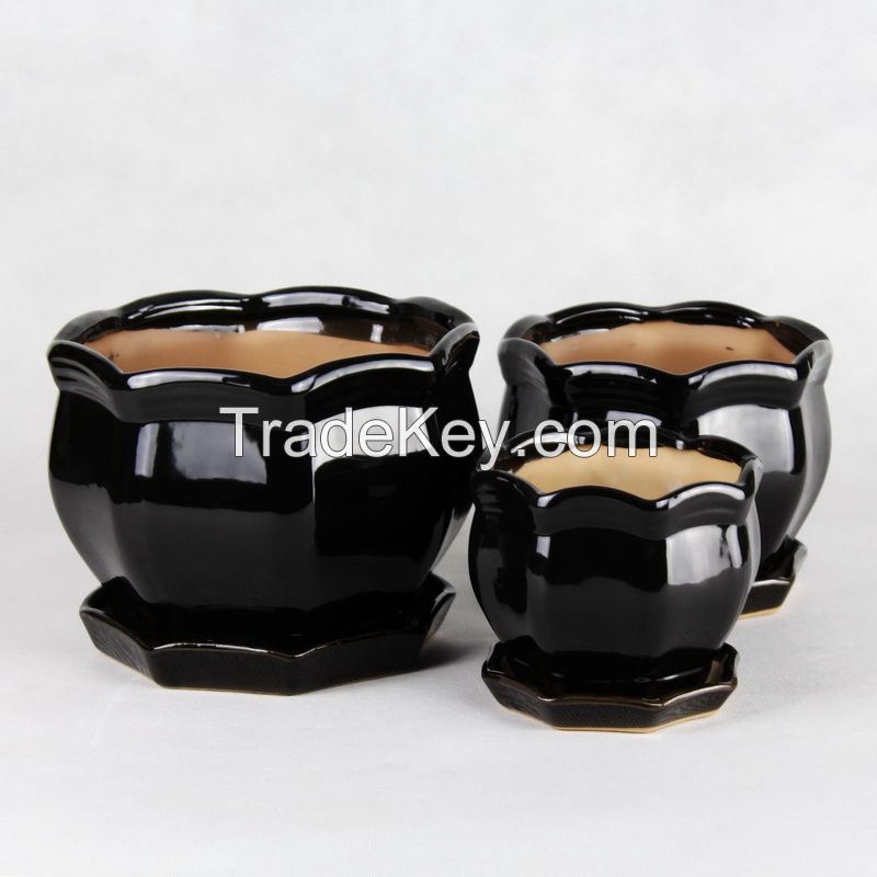 small ceramic flower pot pattern series