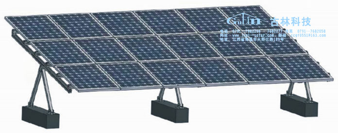 Solar ground adjustable mounting system