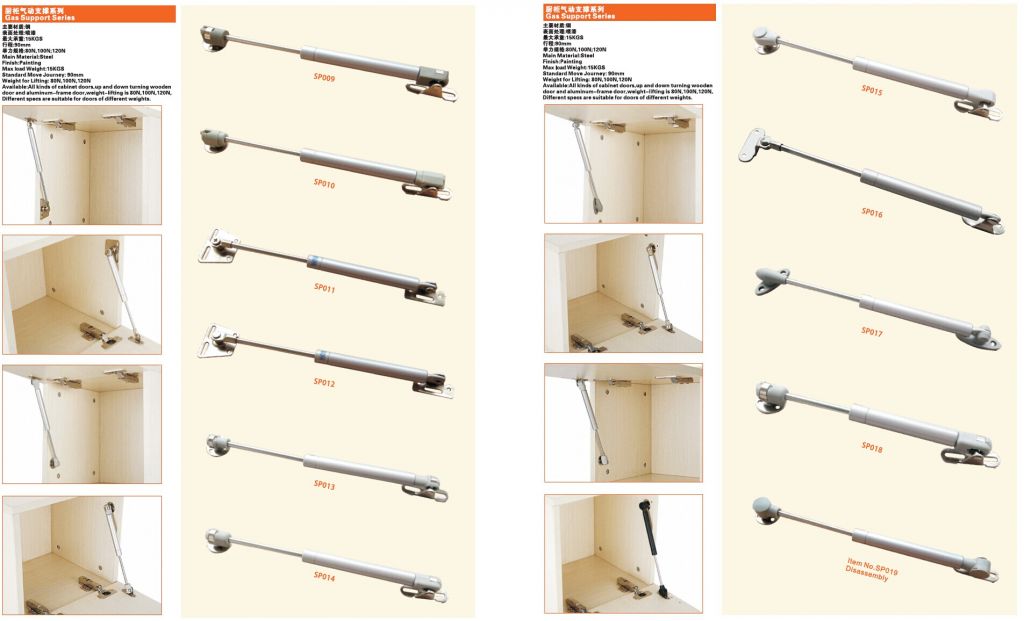 Cabinet Door Lift System: Gas Support Series