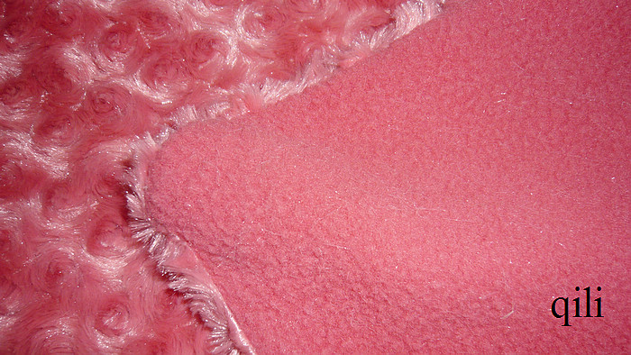 swirl rose polyester blanket