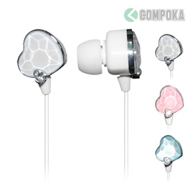 Crystal earphone in-ear for MP3