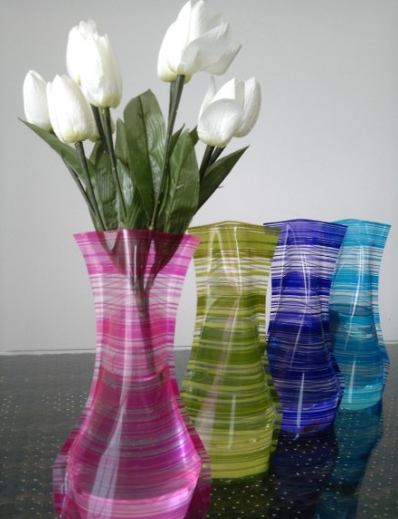 plastic foldable vase