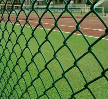 Galvanized and PVC coated Chain link fence