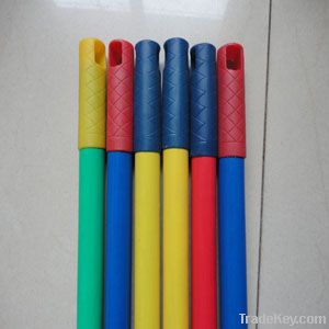 popular PVC coated wooden broom handle 120/110*2.2cm
