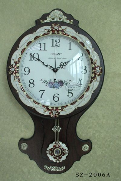 classical solid wood wall clock