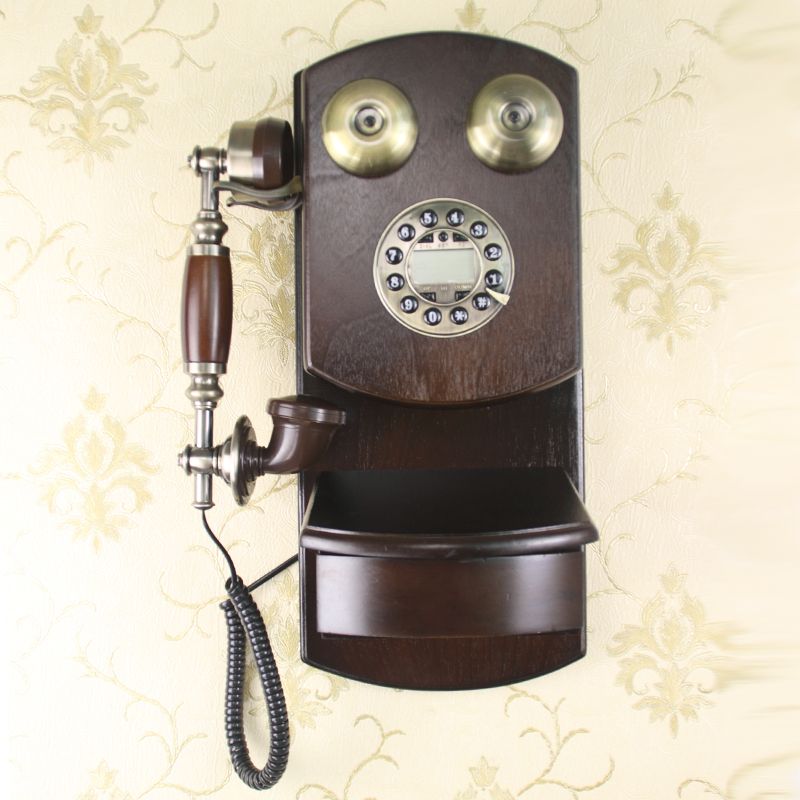 solid wood Telephone with Modern Style
