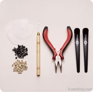 Best sell micro bead, plier and needles for hair extensions
