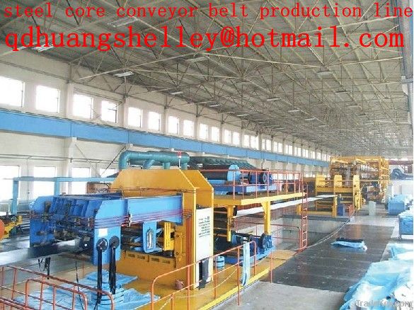 Steel core conveyor belt production line(rubber machinery)