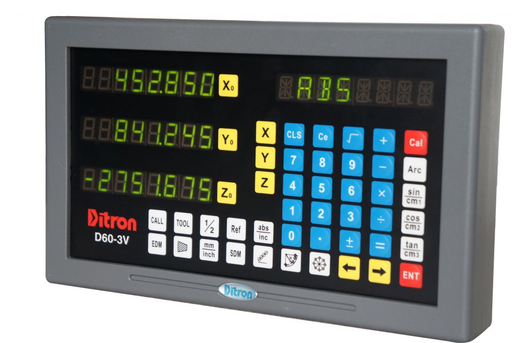 3 axis Digital Readouts with metal shell for lathe/milling machines