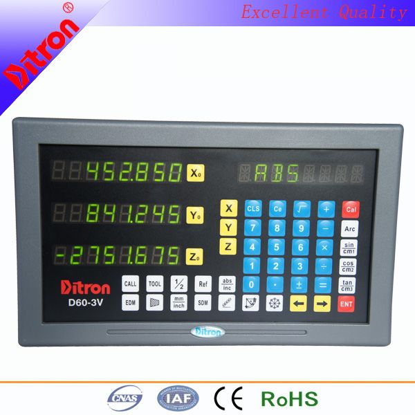 3 axis Digital Readouts with metal shell for lathe/milling machines