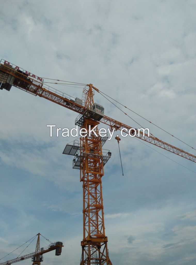 Best seller QTZ100(6013) 6t  60m span Tower Crane  With Mast Section