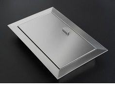 Decorative stainless access doors 