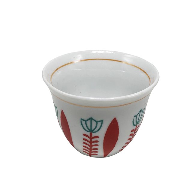 Wholesale Cheap price porcelain cawa cup set,Arabic tea cup set with pattern