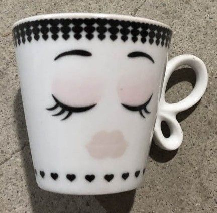 Wholesale sweat face decal for porcelain V shape coffee  cup only