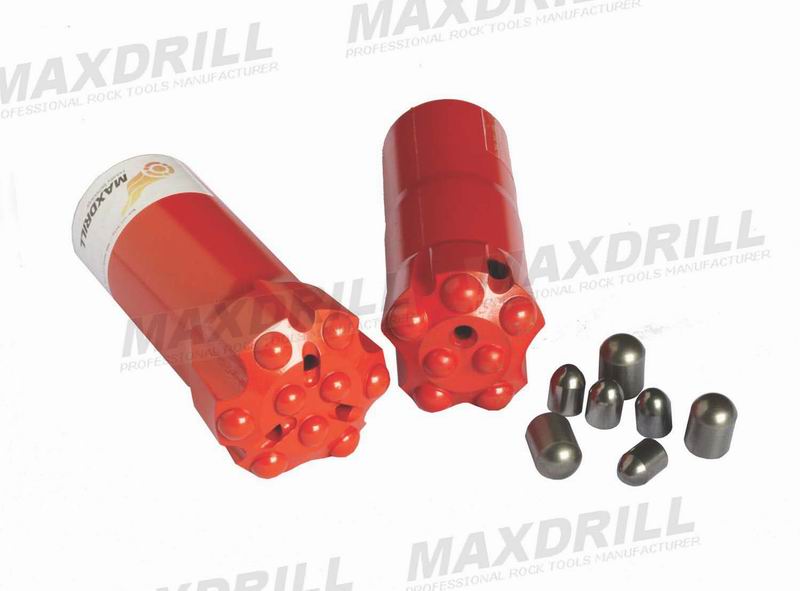 MAXDRILL Thread Button Bit