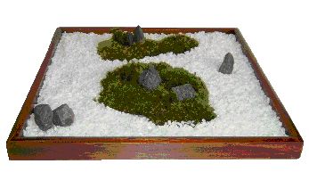 Japanese zen  moss garden