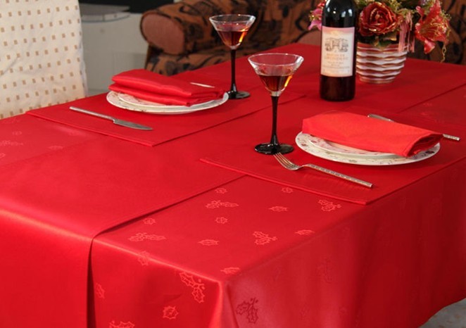 polyester jacquard table cloth