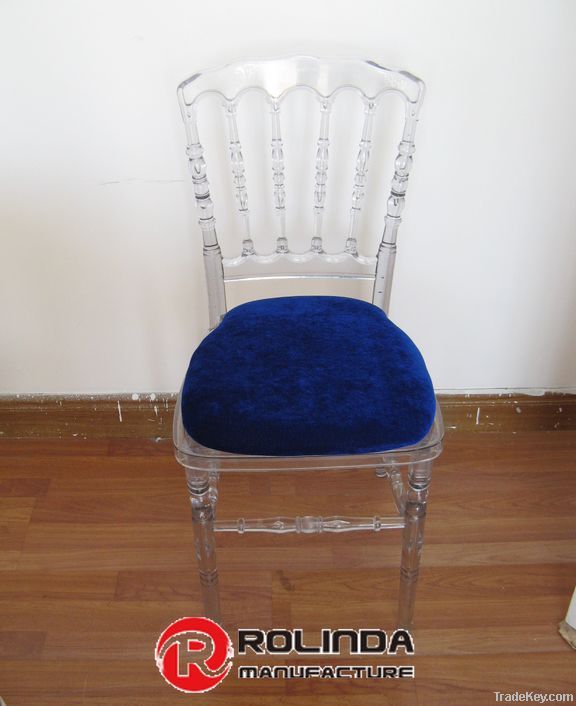Clear Resin Stacking Chiavari Chair