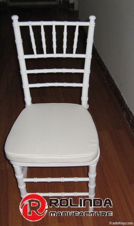 White Wood Stacking Chiavari Chair