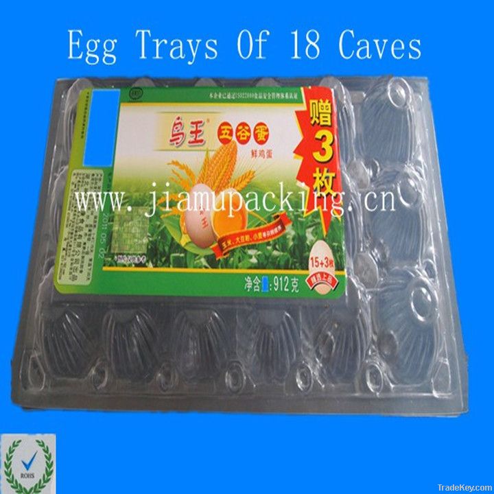 Plastic egg tray