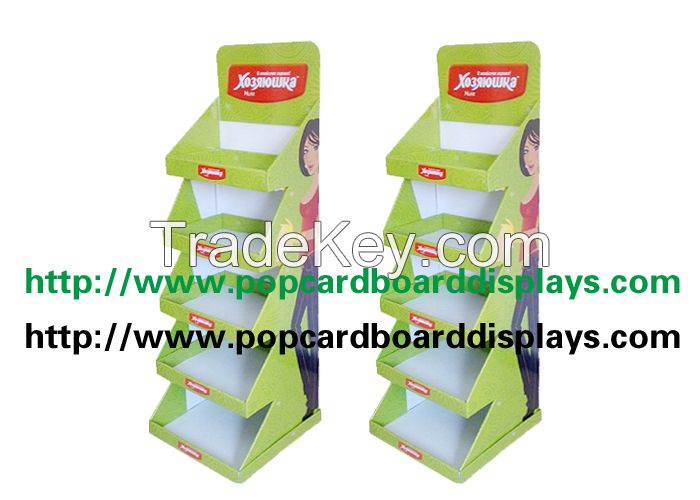 Accessories Promotional Cardboard Display Stands For Clothes