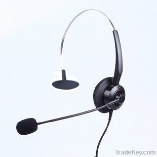 Monaural Call Center Headset direct with RJ11 plug