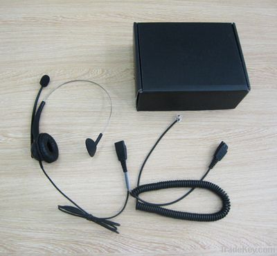 NEW Monaural Telephone Call Center headset Microphone RJ11