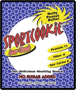 Nutty Peanut Butter Sugar Free Sport cookie