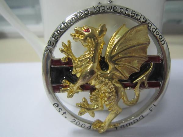 3D casting medal with gold plated