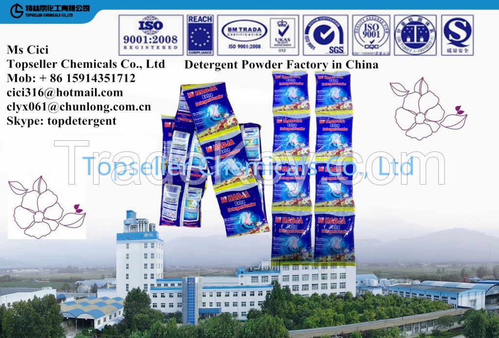 Africa SABA SO Klin Detergent Powder Factory High Foam  Washing Powder China Supplier soap powder manufacturer