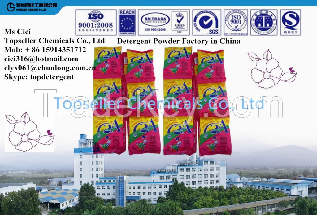 Africa SABA SO Klin Detergent Powder Factory High Foam  Washing Powder China Supplier soap powder manufacturer