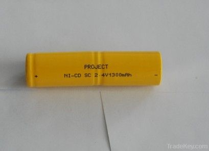NI-CD rechargeble battery 1.2v 1300mah with CE certificate