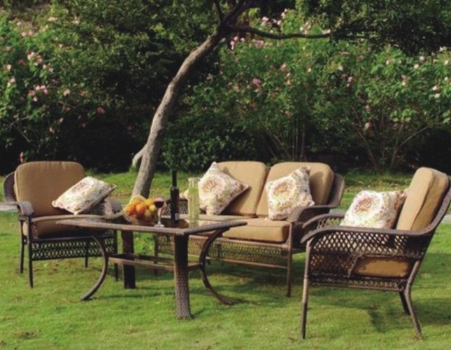 2011 new design rattan and wicker outdoor funiture with coffee table