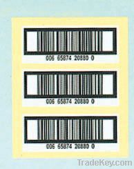 Bar code printing sticker